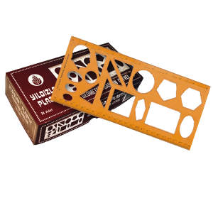 Yıldızlar Geometrik Şablon Cetvelli Atatürklü 25 Cm 40